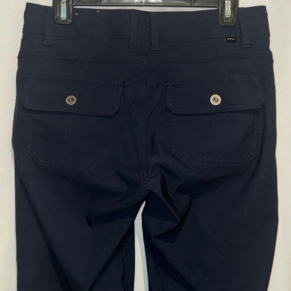 PrAna Halle Pants Womens 4 S Short Hiking Travel Outdoor Navy Blue Stretch - Picture 5 of 9